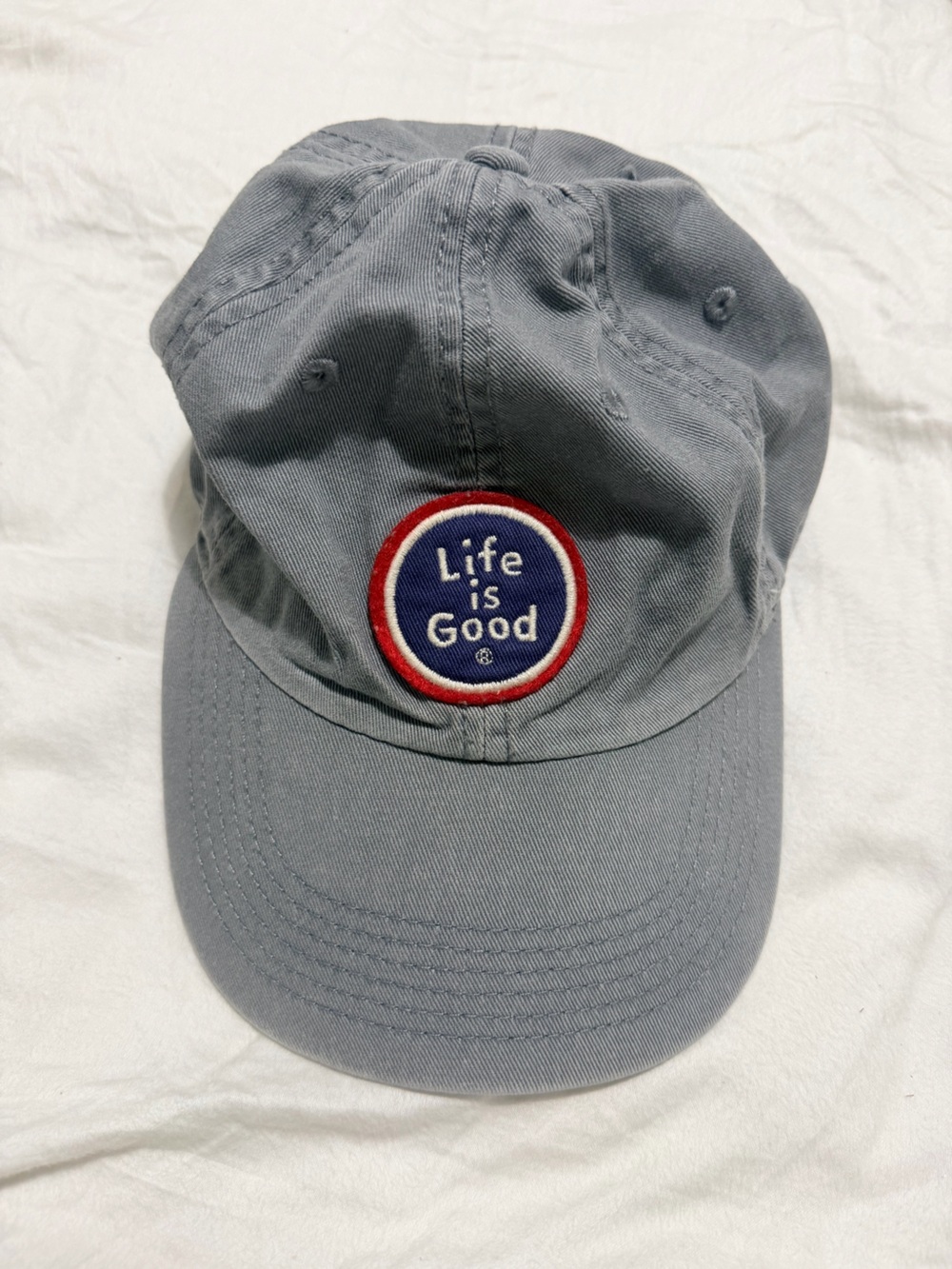 Gray Life Is Good Ball Cap - Picture 1 of 3